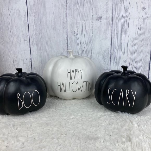 Other - 2020 Rae Dunn Happy Halloween Pumpkin White